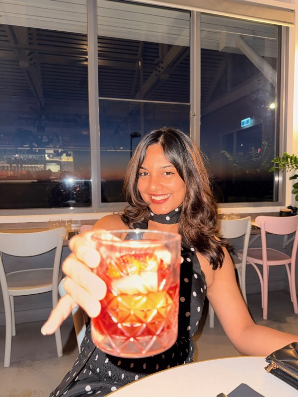 Sayu at a Perth rooftop bar