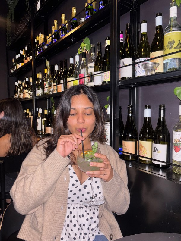 Sayu at a Perth wine bar